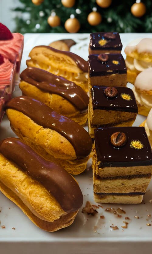 Platter of 16 mini desserts