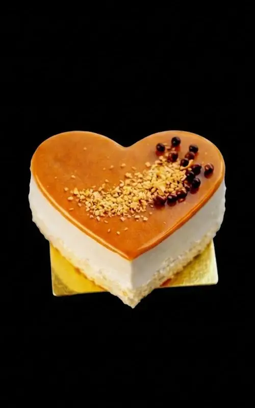 Caramel Heart Cake
