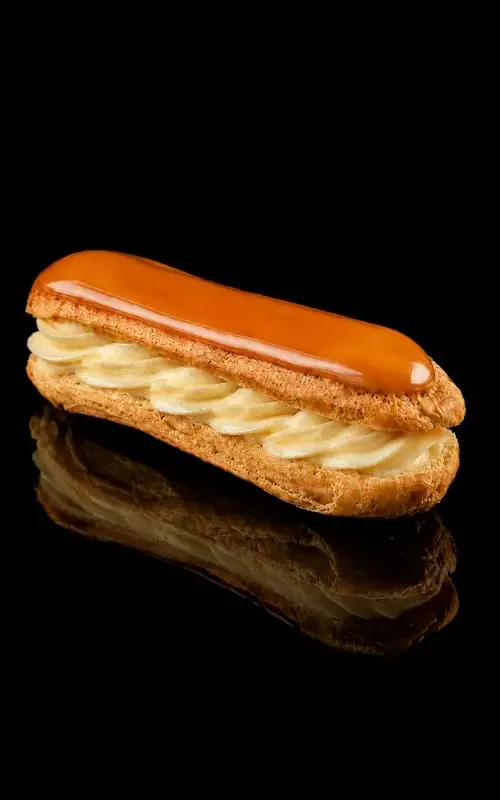 Vanilla caramel eclair gluten & dairy-free